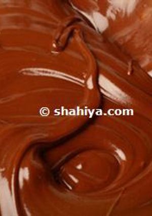 صورة لوصفة طريقة عمل جاناش الشيكولاتة