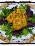 Filetti di Scorfano Impanati alla Siciliana con Insalatina Verde