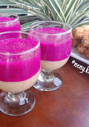 Foto resep Juice Buah Naga Pisang