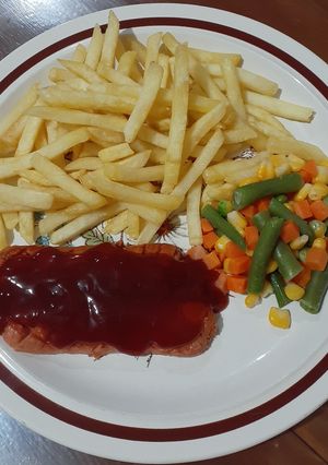 Foto resep Steak Sosis Barbeque