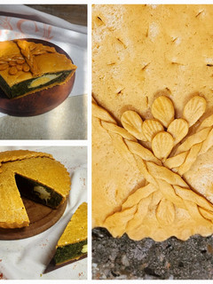 Una foto de 🥧 Masa de mayonesa y pimentón para tarta salada 🥧