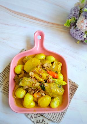 Foto resep Kare Ayam Telur Puyuh