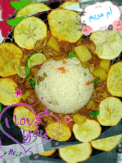صورة لوصفة بكبوكة بالبطاطا و الأرز