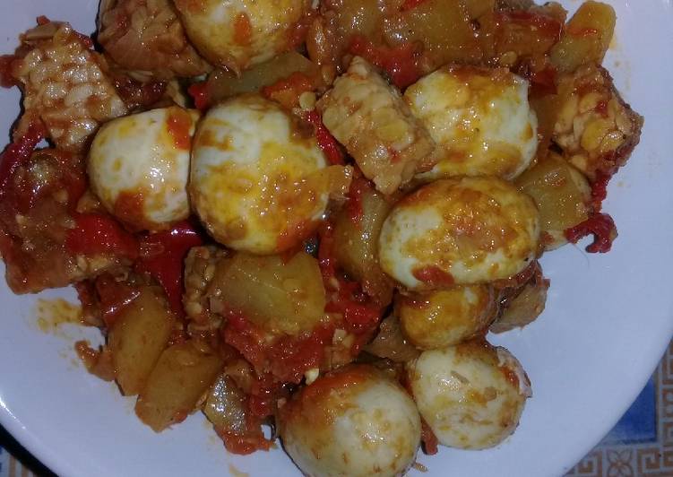 Balado telur puyuh