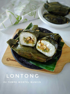 Foto resep Lontong isi Tempe Wortel Buncis