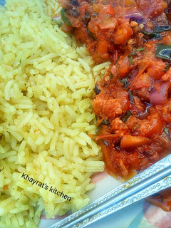 A picture of Fragrant coconut yellow rice.