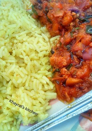 A picture of Fragrant coconut yellow rice.