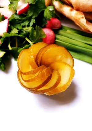عکسی از دستور آموزش گل با خیار