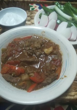 صورة لوصفة أطيب صاجية لحمة على طريقتي 👌😍