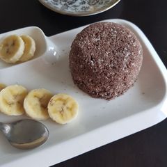 A picture of Ragi puttu/ Finger Miller puttu/Kezhvaragu puttu.