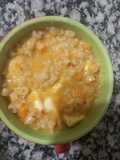 Fideos Dedalitos en Crema de Calabaza