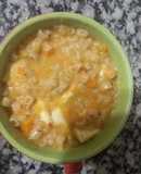 Fideos Dedalitos en Crema de Calabaza