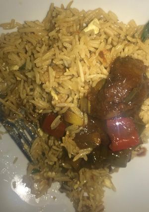 A picture of Simple fried rice.