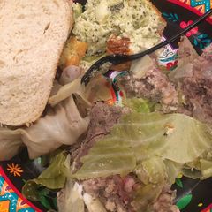 A picture of Stuffed cabbage.