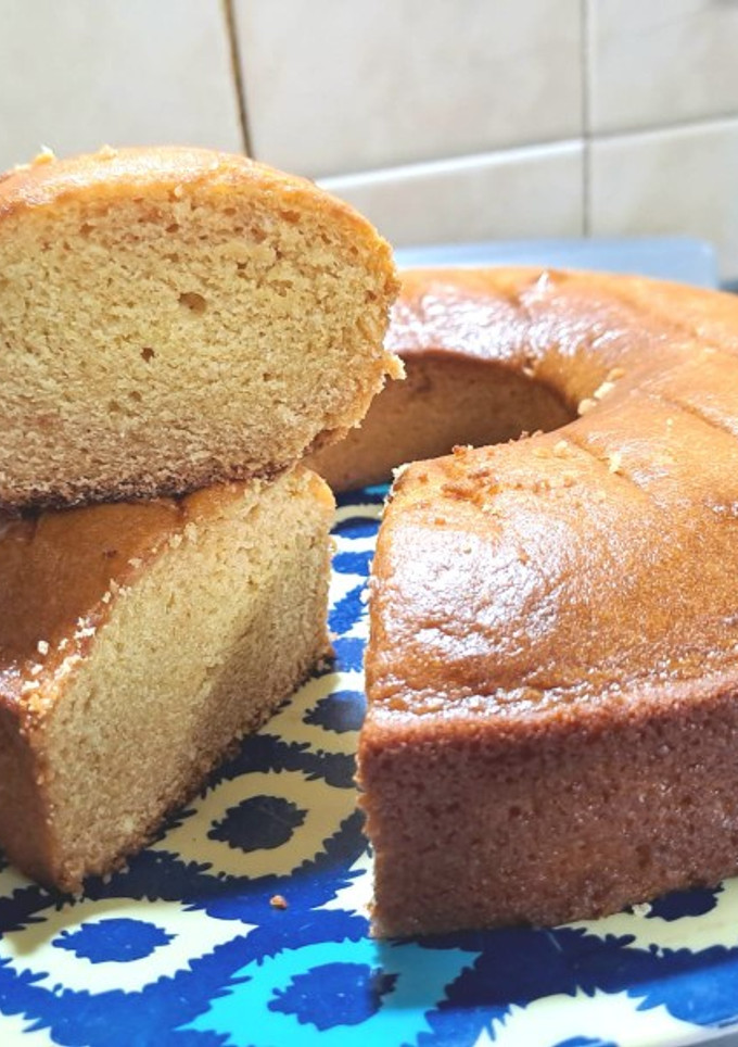 Una foto de Budín de mandarina y coco sin huevos