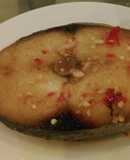 cá thu chiên mắm ớt tỏi