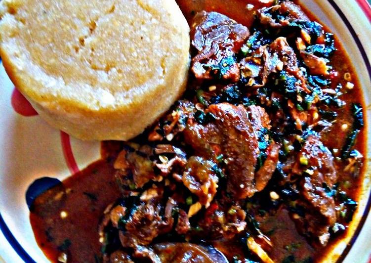 Recipe of Ultimate Ogbono with okra and ugu