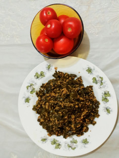 عکسی از دستور خوراک گوشت و سبزی😋