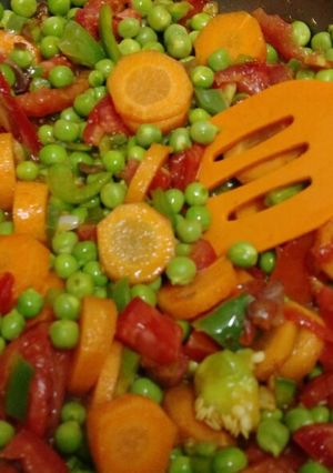 A picture of Vegetable stir fry #author Marathon, Mombasa.