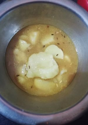 A picture of Potato curry rasa.
