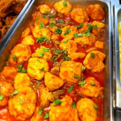 A picture of Spicy beef and Dumpling casserole.