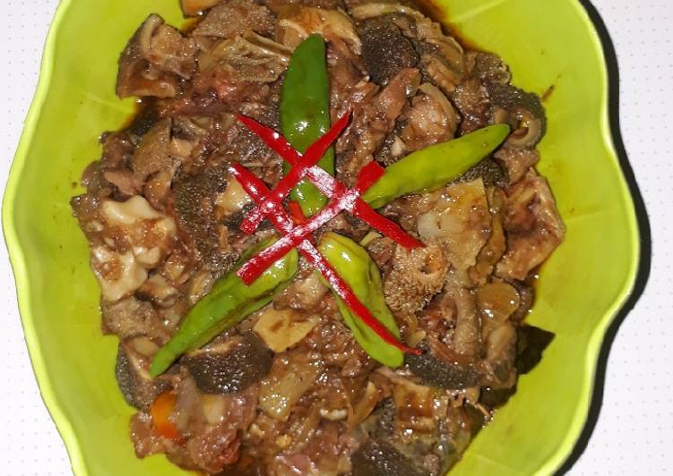 Tumis babat&daleman kambing/sapi