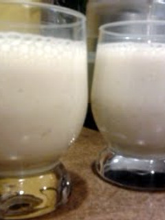 A picture of A's Banana Smoothie.