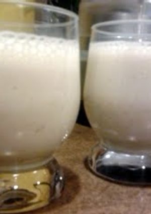 A picture of A's Banana Smoothie.