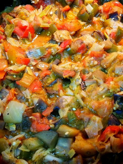 Una foto de Pisto de verduras