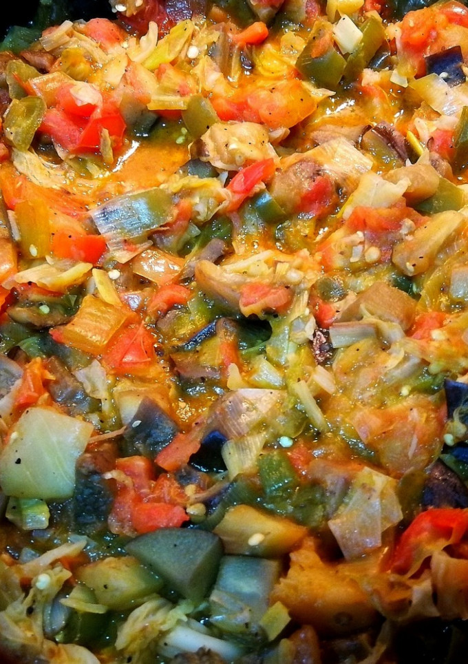 Una foto de Pisto de verduras