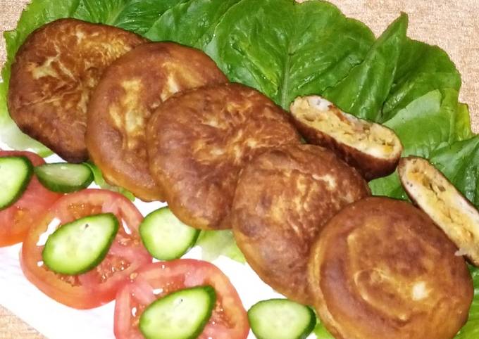 Hotteok filled with vegetables and noodles_ Korean pancake recipe main photo