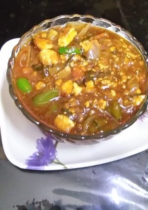 A picture of Chilli paneer.