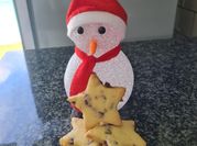 A picture of cranberry shortbread cookies