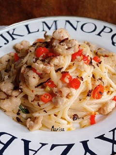 Foto resep Spaghetti Aglio Olio Tuna with Mushroom