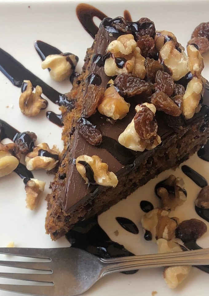 Una foto de Tarta de chocolate y zanahoria