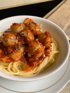 Foto resep Kimchi Meatball Spagheti