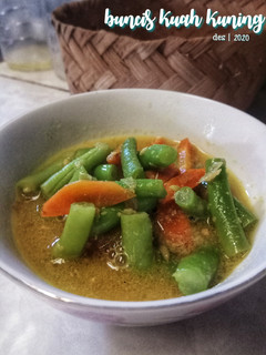 Foto resep Sayur buncis kuah kuning