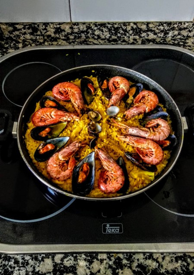 Una foto de Paella de Marisco