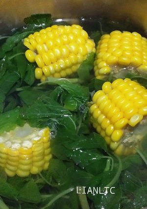 Foto resep Bayam jagung