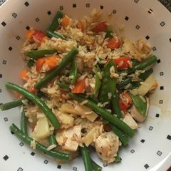 A picture of Pineapple, Ginger and Chicken Rice.