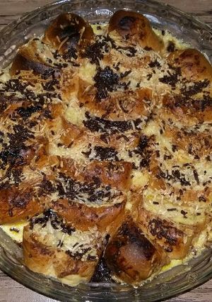 Foto resep Bread pudding instant