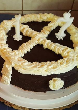 Almás-krémes torta recept fotója