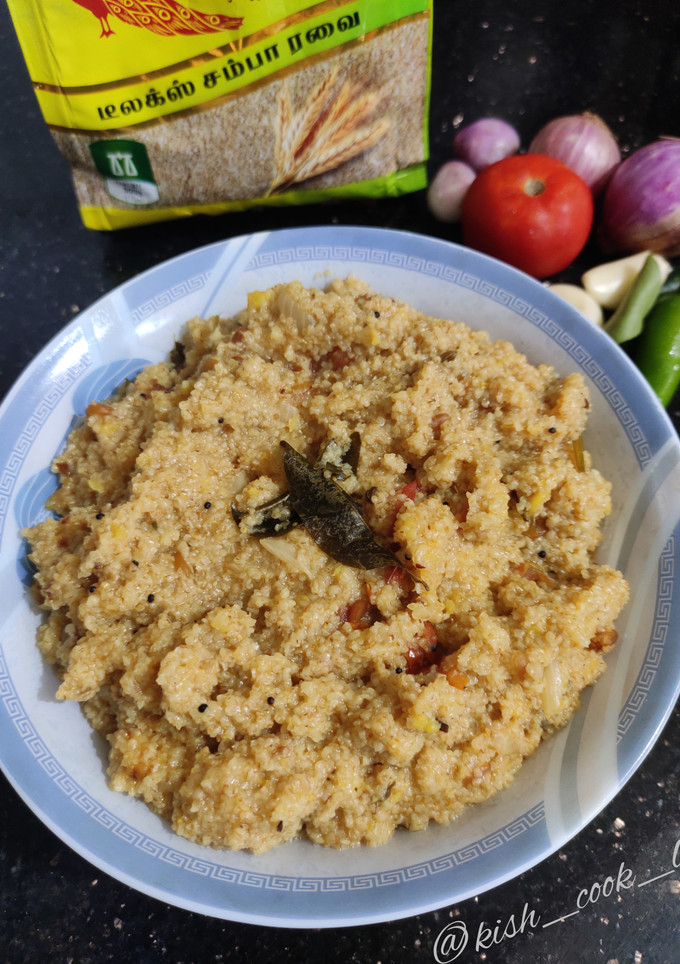 சம்பா கோதுமை ரவை கிச்சடி செய்முறை முக்கிய புகைப்படம்