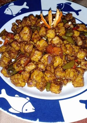Foto resep Tempe orek cabai hijau