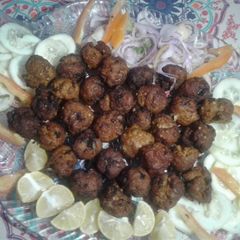 Fried tandori qeema balls A picture of Fried tandori qeema balls.
