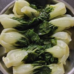 Boiled Bakchoy A picture of Boiled Bakchoy.