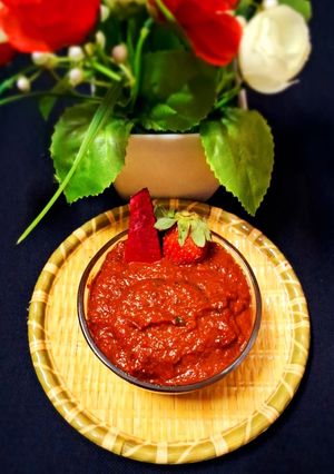 A picture of Beetroot And Strawberry Chutney.