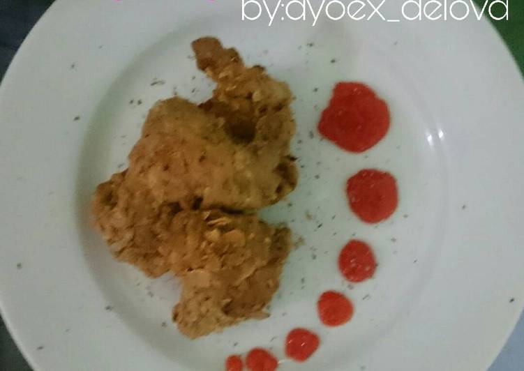 Langkah Mudah untuk Membuat Ayam goreng kriuk cornflake yang Bikin Ngiler