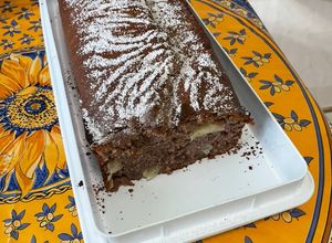 Une photo de Cake à la farine de millet, skyr et ananas au sirop