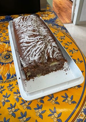 Une photo de Cake à la farine de millet, skyr et ananas au sirop